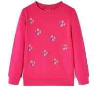 Kinder-Sweatshirt Knallrosa 116