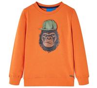 Kinder-Sweatshirt Dunkelorange 116