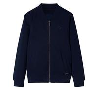 vidaXL Kinder-Sweatshirt mit Reißverschluss Langarmshirt Pullover Pulli Marineblau 116