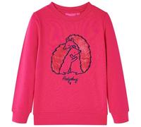 vidaXL Kinder Sweatshirt mit Umarmenden Igeln Langarmshirt Pullover Pulli Knallrosa 116