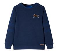 Kinder-Sweatshirt Marineblau Melange 104