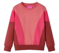 vidaXL Kinder Sweatshirt Pullover Jungen Pulli Langarmshirt Farbblock Rosa Henna 92