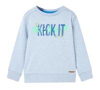 Kinder-Sweatshirt Hellblau Melange 116