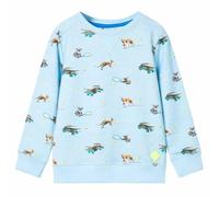 Kinder-Sweatshirt Hellblau Melange 116