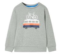 Kinder-Sweatshirt Hellkhaki Melange 104