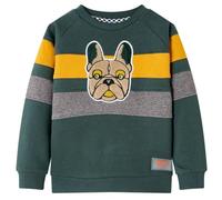 Kinder-Sweatshirt Dunkelgrün 128