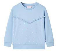 vidaXL Kinder Sweatshirt Rundhalsausschnitt Langarmshirt Pullover Shirt Blau 92