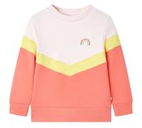 Kinder Sweatshirt Rundhalsausschnitt Langarmshirt Pullover Shirt Zartrosa 92