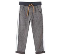 vidaXL Kinder Trainingshose Jogginghose Fitnesshose Sporthose Dunkelgrau Melange 104