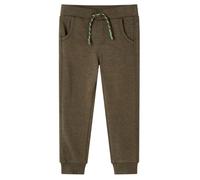 vidaXL Kinder Trainingshose Jogginghose Fitnesshose Sporthose Hose Khaki Melange 128