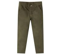 vidaXL Kinderhose Elastischer Bund Knopf Kinder Hose Freizeithose Sporthose Khaki 92
