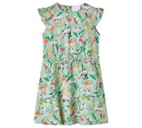 Kinderkleid mit Flügelärmeln Hellkhaki 104