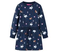 Kinderkleid mit Langen Ärmeln Marineblau 116