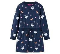 Kinderkleid mit Langen Ärmeln Marineblau 128