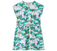 vidaXL Kinderkleid Mädchen Kleid Rundhalsausschnitt Flügelärmel Helles Minzgrün 104