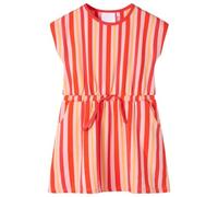vidaXL Kinderkleid mit Kordelzug Rosa und Rot 104
