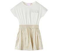 Kinderkleid mit Kurzen Ärmeln Ecru 104