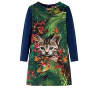 Kinderkleid mit Langen Ärmeln Marineblau 116