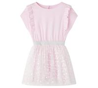 Kinderkleid mit Rüschen Hellrosa 104