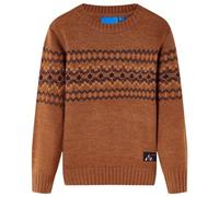 Kinderpullover Gestrickt Cognac 92