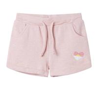 vidaXL Kindershorts mit Kordelzug Mädchen Shorts Sommer Kurze Hose Hellrosa 128