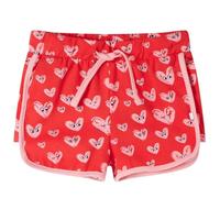 vidaXL Kindershorts mit Kordelzug Mädchen Shorts Sommer Kurze Hose Sporthose Rot 128