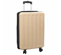 vidaXL Koffer mit Schloss Champagner 43 x 27 x 66 cm ABS Kunststoff Beige 42006255
