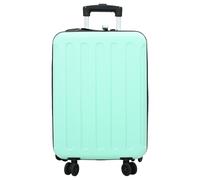 vidaXL Mintgrüner Koffer aus wasserabweisendem Material mit Rollen, kompakt mit 34 x 23 x 55,5 cm. Super für Kurzreisen und hat EIN sicheres Zahlenschloss. Rechteckige Reisetasche.