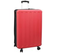 vidaXL Koffer mit Schloss Rot 50 x 30 x 76 cm ABS Kunststoff, Reisetasche, viel Platz, Leichter Koffer, praktische Öffnung, stylisches Design