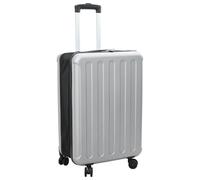 vidaXL Koffer mit Schloss Silber 43 x 27 x 66 cm ABS Kunststoff Silber 42006235