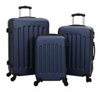 vidaXL Koffer Set 3 Teile Hartschale Dunkelblau 20” 24” 28” ABS