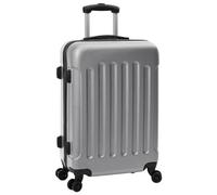 vidaXL Kofferset 3 pcs Hartschale Silber 20'' 24'' 28'' ABS