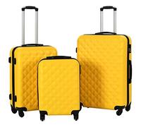 Hartschalen-Trolley-Set 3 Stk. Gelb ABS