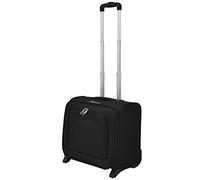 vidaXL Pilottrolley mit 2 Rädern Pilotenkoffer Reisekoffer Businesskoffer Trolley Aktenkoffer Business Dokumenten Reise Bord Tasche Koffer Gepäck Schwarz