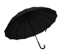 vidaXL Regenschirm Automatisch Schwarz 120 cm Schwarz 149139