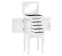 vidaXL Schmuckschrank Weiß 246960