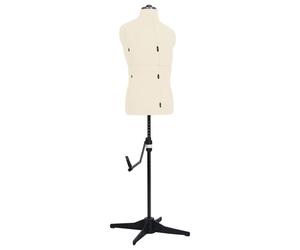 vidaXL Schneiderpuppe Verstellbar Männlich Creme Größe 37-45 - Polyester 288493