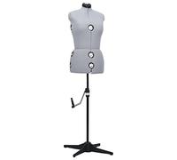 vidaXL Verstellbare Schneiderpuppe (Torso) – Weiblich, Grau, Größe M (40–46)