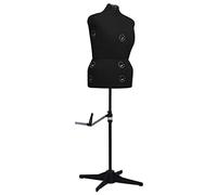 vidaXL Schneiderpuppe Verstellbar Weiblich Schneiderbüste Schaufensterpuppe Torso Mannequin Damenbüste Schaufensterfigur Schwarz L Größe 44-50
