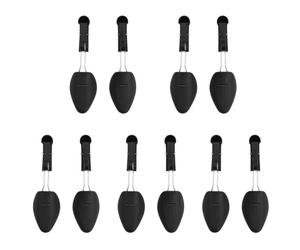 vidaXL Schuhspanner 5 Paar Schwarz EU 38-44 Kunststoff Schwarz 155254