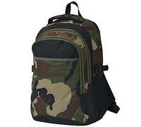 Vidaxl - Schulrucksack 40 L Schwarz Tarnfarbe