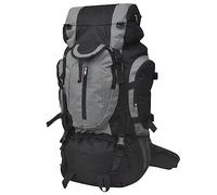 vidaXL Wanderrucksack XXL 75 L – Camping & Trekking – Schwarz/Grau