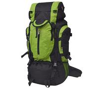 vidaXL Wanderrucksack XXL 75 L Schwarz und Grün