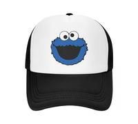 VIDOJI Baseballkappe Mode Unisex Karikatur Sesamstraße Trucker Hut Erwachsene Krümelmonster Verstellbare Baseballkappe Männer Frauen im Freien