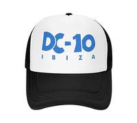 VIDOJI Baseballkappe Punk DC10 Ibiza Club Baseballkappe Frauen Männer Verstellbarer Trucker Hut Sonnenschutz Perfektes