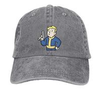 VIDOJI Baseballkappe Schlag Baseballkappen Schirmmütze Fallout Menschliches Rollenspiel Sonnenschirm Hüte für Männer Frauen