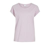 Rundhalsshirt VILA "VIDREAMERS NEW PURE T-SHIRT/SU-NOOS", Damen, Gr. XL, rosa (winsome orchid), Jersey, Obermaterial: 50% Baumwolle, 50% Polyester, unifarben, regular fit normal, Rundhals, Shirts Rund