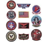 VIDSTW 11 Stück Aufnäher zum Aufbügeln Patches Bestickt Patches zum Aufbügeln Set Air Force Navy Marine Army Jacke Tactical Military Logo Dekorative Applikation für Kleidung Tasche