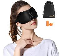 Viedouce Schlafmaske 3D Nachtmaske, Modell Update 2022, Bequem und Weich mit Verstellbarem Gummiband Inklusive Absolute Dunkelheit Augenmaske mit Ohrstöpseln,Schlafmaske für Männer & Frauen