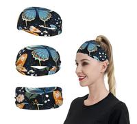 Viele bunte Schmetterlings-Sport-Stirnbänder für Männer und Frauen, Schweißbänder, feuchtigkeitsableitend, Workout-Schweißbänder, Herren, Lauf-Stirnband, Schweiß-Stirnbänder für Tennis, dehnbares